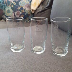 2010 Vancouver Winter Olympics 16 oz "Capilano" glasses EUC